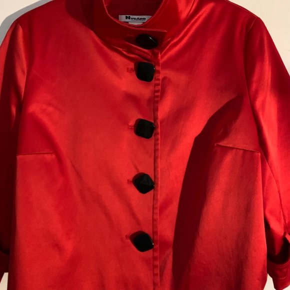 Nygard Collection cropped blazer 12 red - Picture 4 of 6
